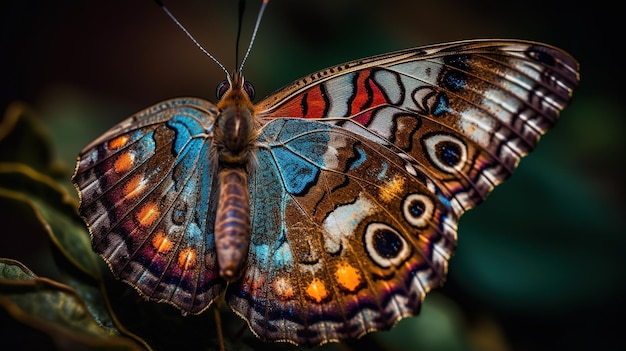 A butterfly with the word butterfly on it