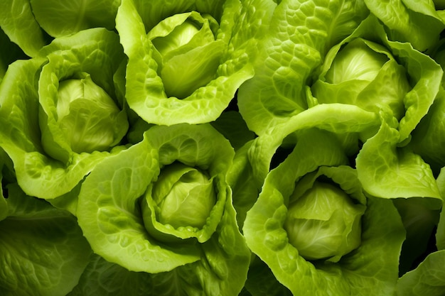 Premium AI Image | butterhead lettuce texture background