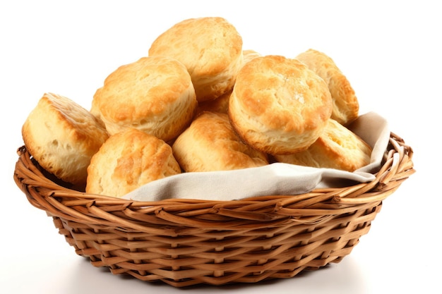 Buttermilk basket biscuit Food dinner Generate Ai