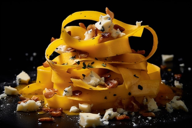 Photo butternut ribbon salad