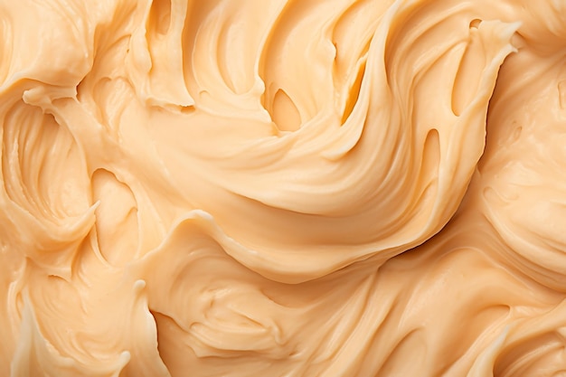 Butterscotch ice cream texture background