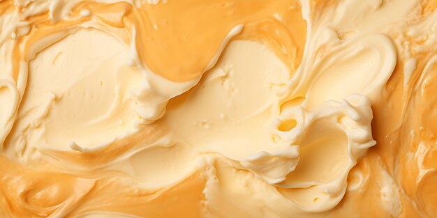 Photo butterscotch ice cream texture background