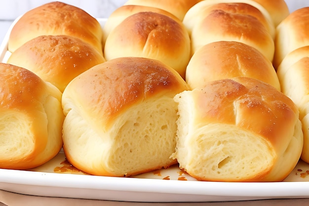 Buttery pullapart dinner rolls