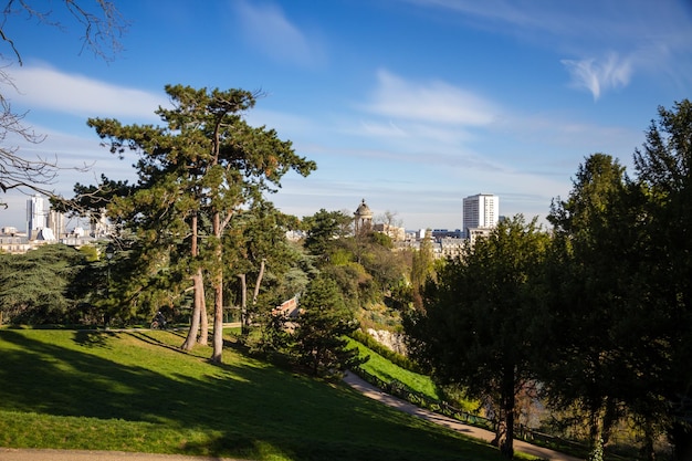 Buttes chaumont-park in parijs