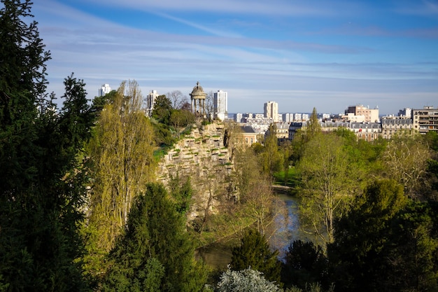 Buttes chaumont-park in parijs