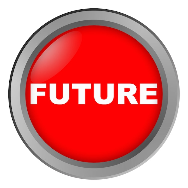 未来の碑文のあるボタン
