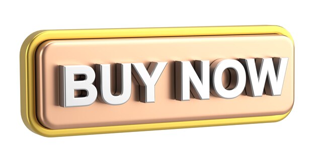 Buy now button 3D illustration