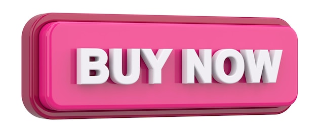 Buy now button 3D illustration