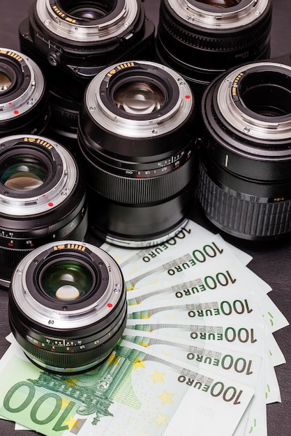 Photo buying expensive photographic equipment