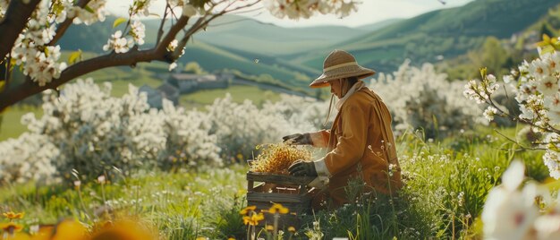 В 73-летнем возрасте пчелы собирают сладкий урожай.
