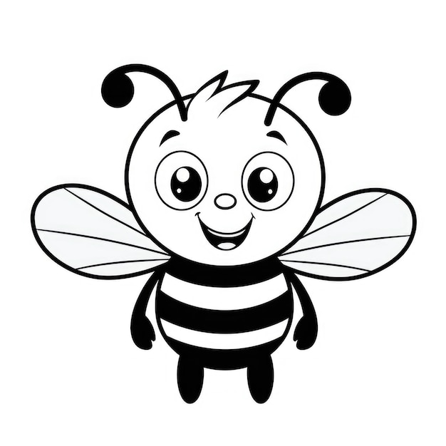 Buzzy Bee A Whimsical Kid's Coloring Adventure