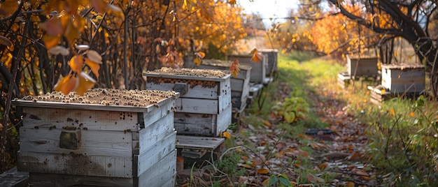 Buzzy Busy Bees Autumn Preparations in the Wooded Apiary