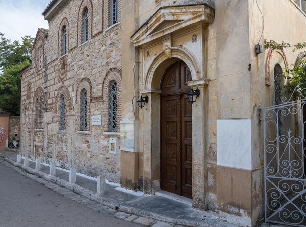 Byzantijnse keizerlijke kerk van Sint-Nicolaas Ragkava in Plaka in Athene bij de Akropolis