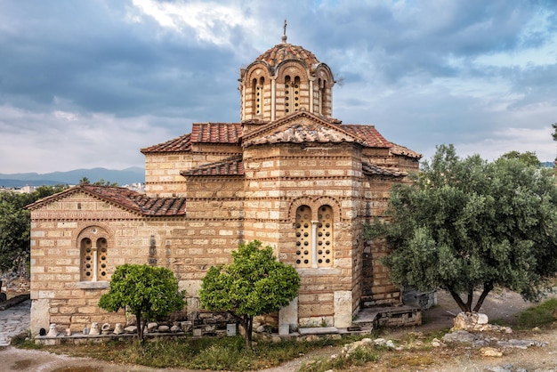 Byzantijnse Kerk van Heilige Apostelen in Oud Agora Athene Griekenland