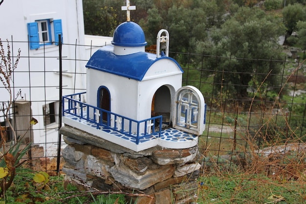 Photo byzantine church in naxos greece