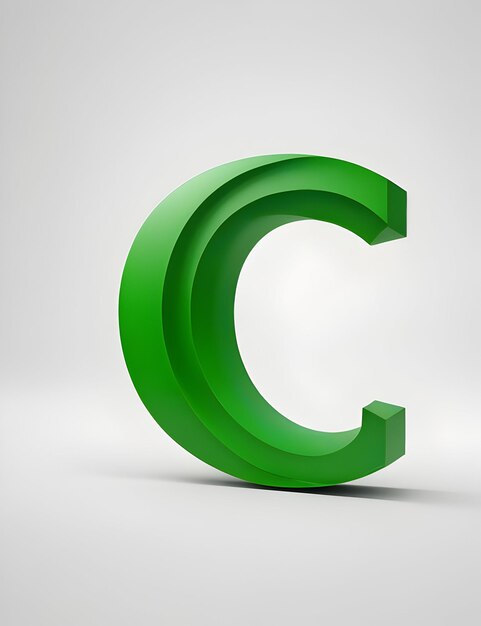 Foto c letter alphabet c logo tekst merkidentiteit minimaal c logo