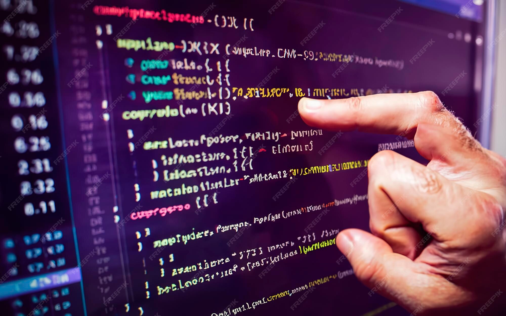 Premium Photo | C sharp programming language source code example on monitor