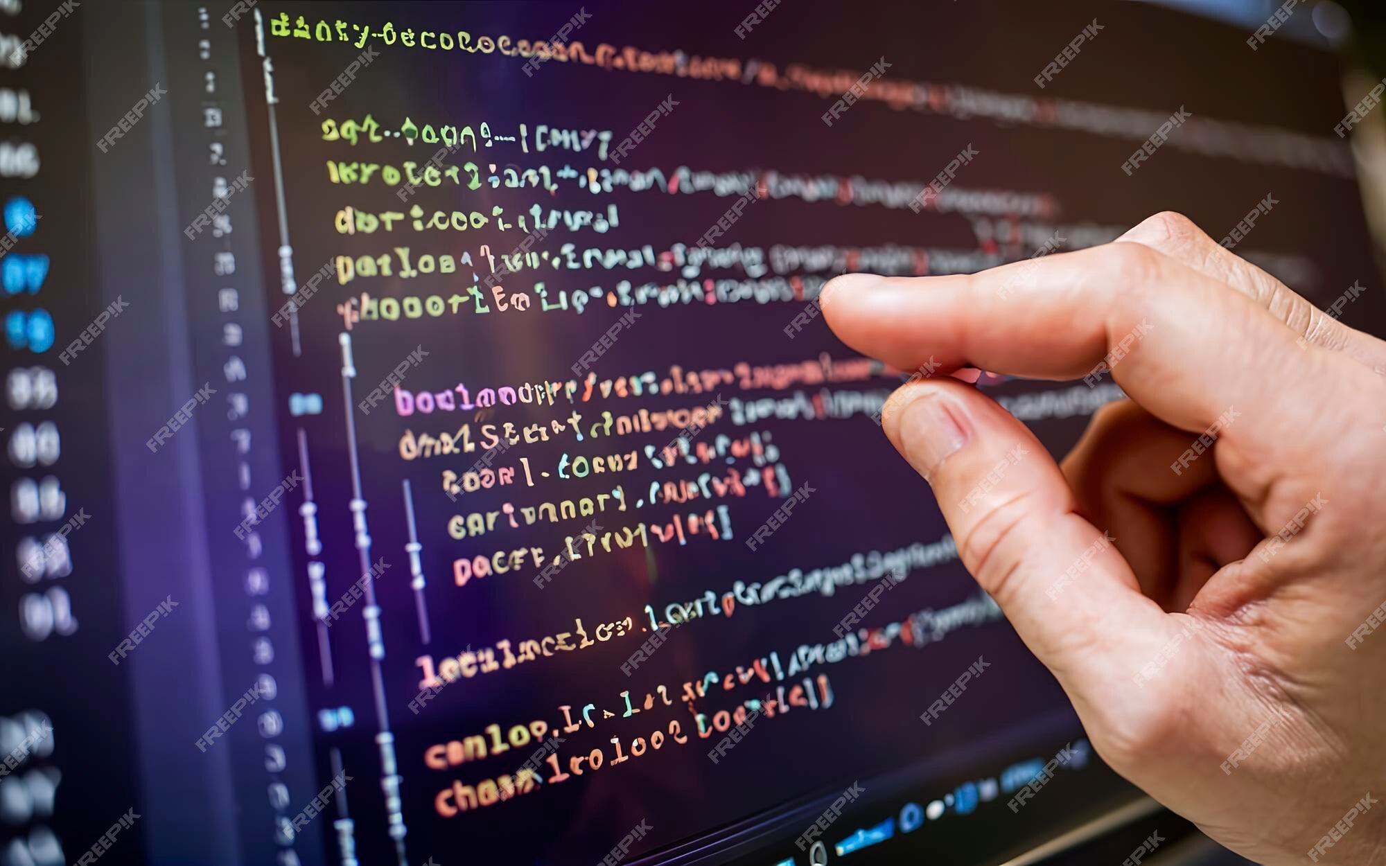 Premium Photo | C sharp programming language source code example on monitor