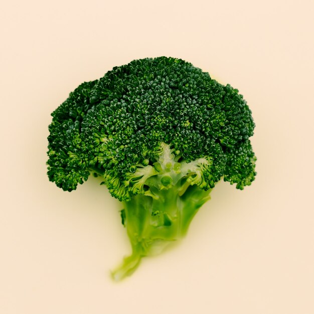 Foto cavolo broccoli freschi minimal arte vegan