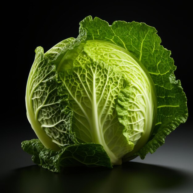 Cabbage Cut in Half