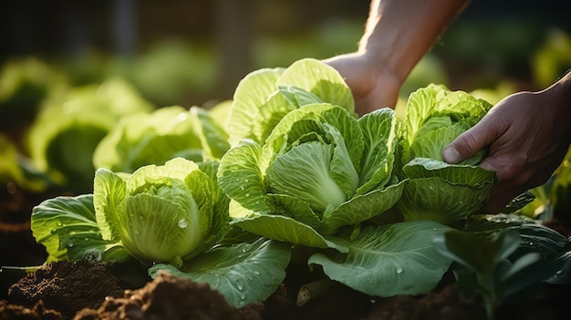 cabbage on the garden