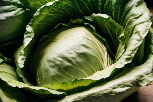 A cabbage is a popular vegetable in the united states.