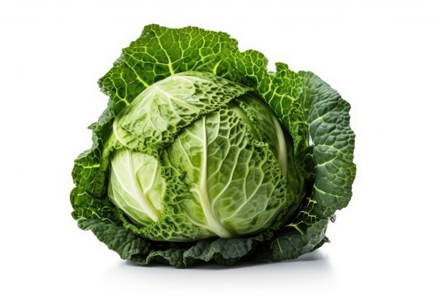 Cabbage isolated on white background Generative AI