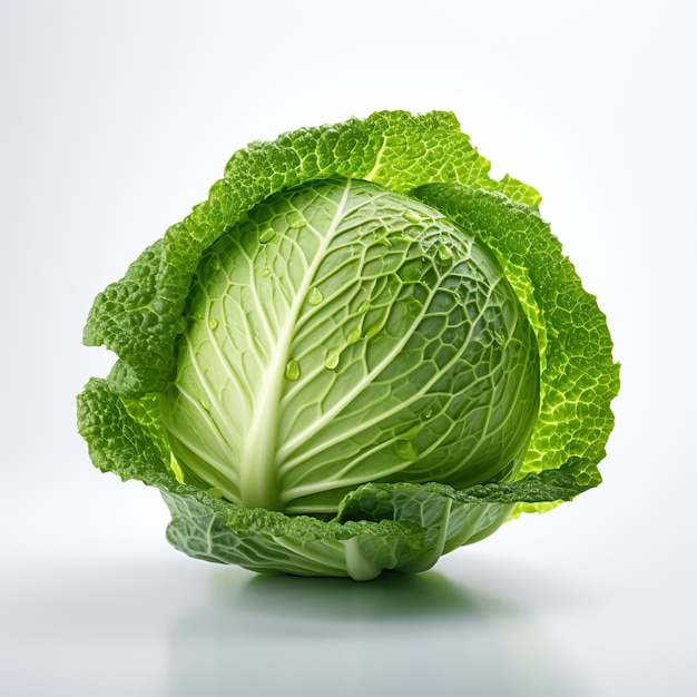 cabbage on isolated white background