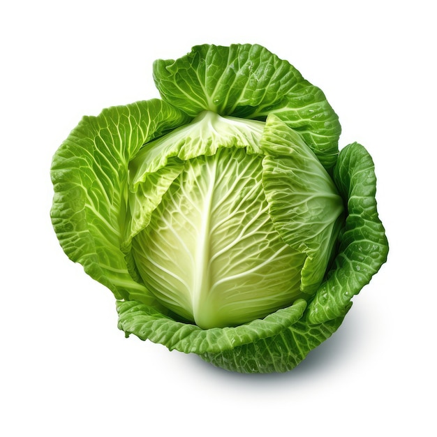 Cabbage Isolated on White Background