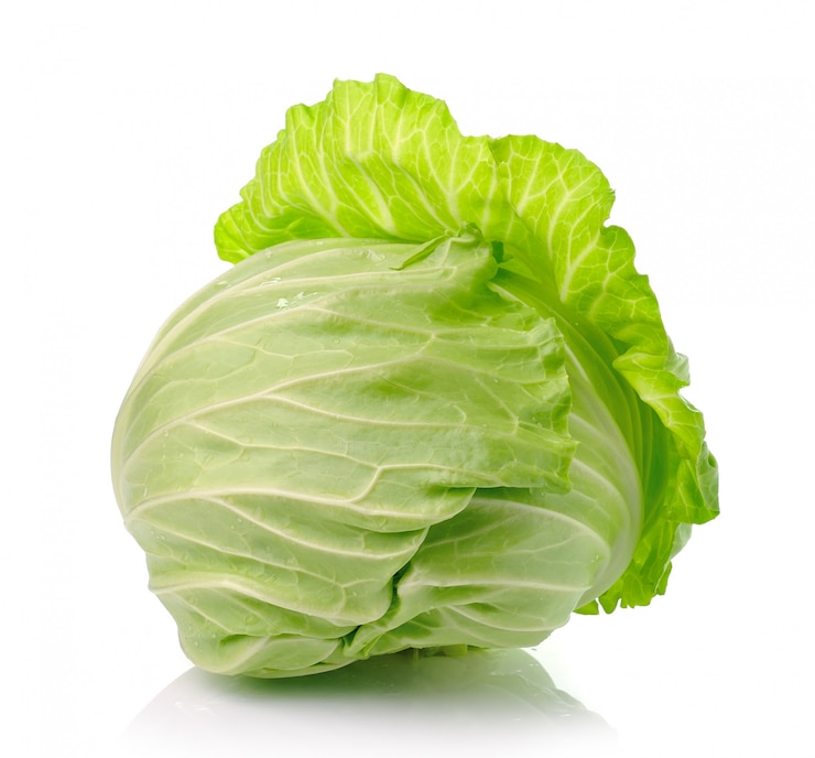 Photo cabbage isolated on white