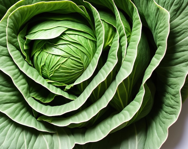 Cabbage isolated on white