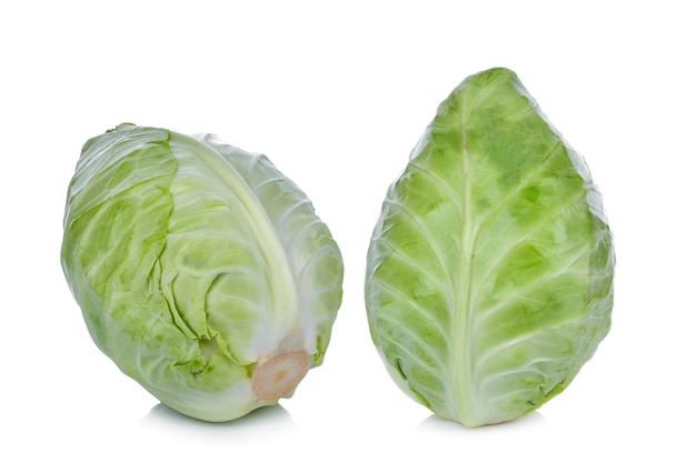 Cabbage on white background