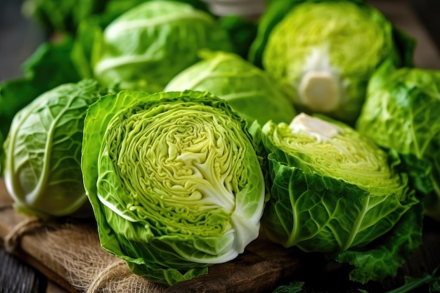 cabbages on the kitchen professional advertising food photography