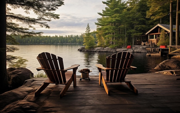 Cabin Deck Chairs with Views