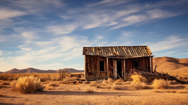 A cabin in the desert