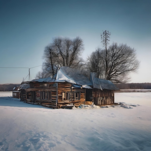 a cabin with a roof that says quot the house quot