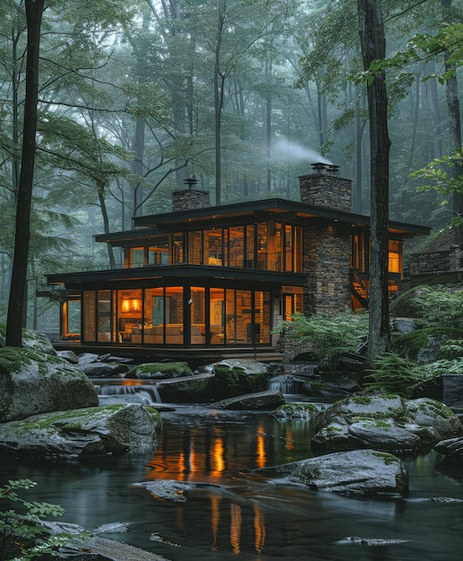 Photo cabin in the woods