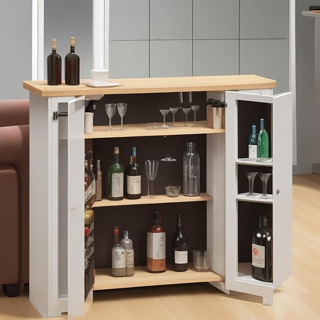 Cabinets with bottles