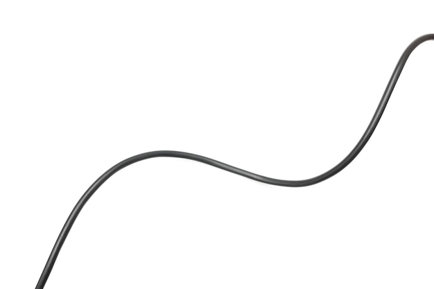 Photo cable against white background