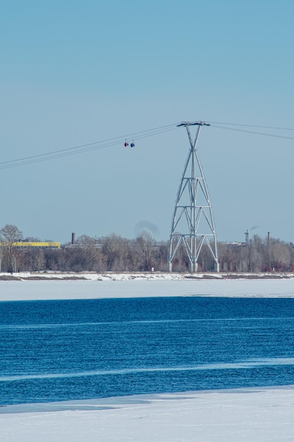 Cable car across the Volga River