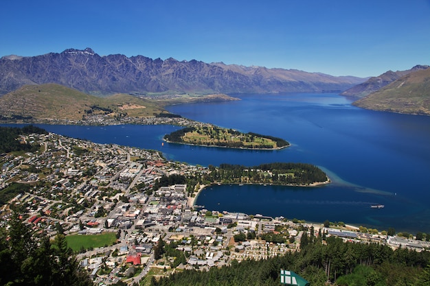 Cable car in Queenstown, New Zealand