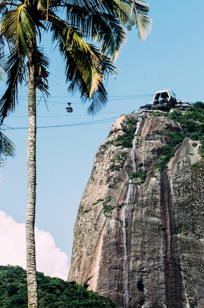 Cable cars at Sugar Loaf Mountain in Rio de Janeiro Brazil