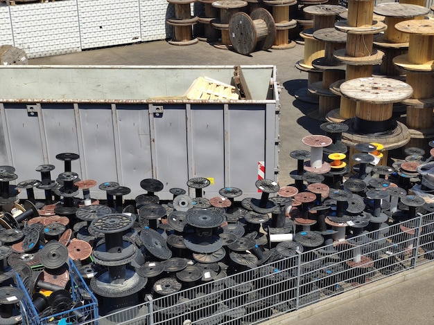 Cable reel heap