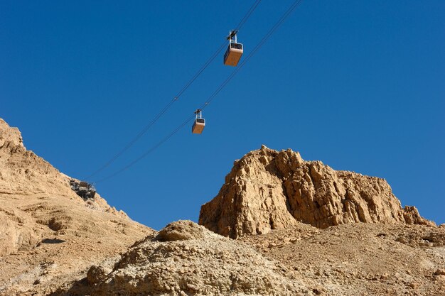 Photo cableway at masada