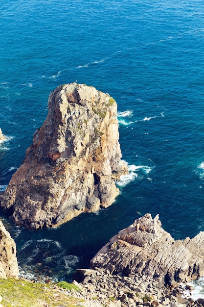 Cabo da Roca rotsen en zee