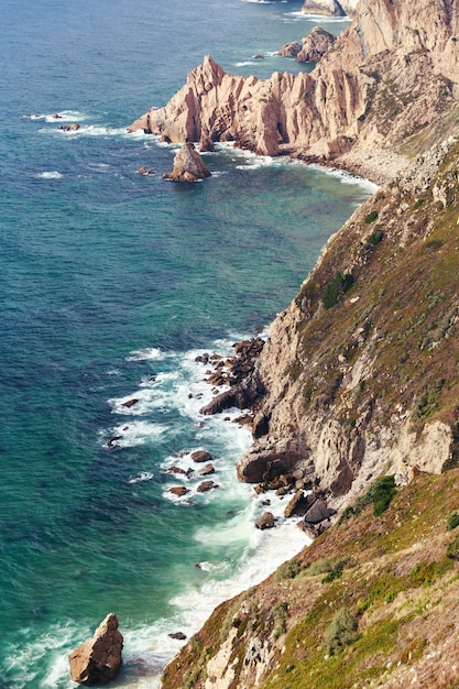 Cabo da roca rotsen en zee