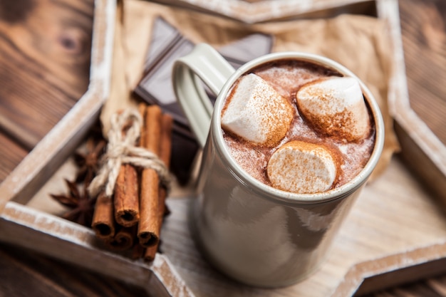 Cacaodrank met marshmallows