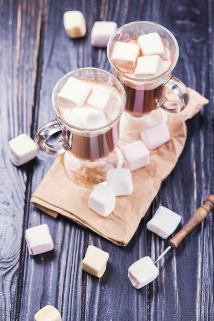 Cacaodrank met marshmallows