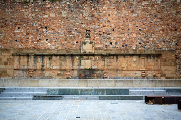 Photo caceres plaza mayor square extremadura spain