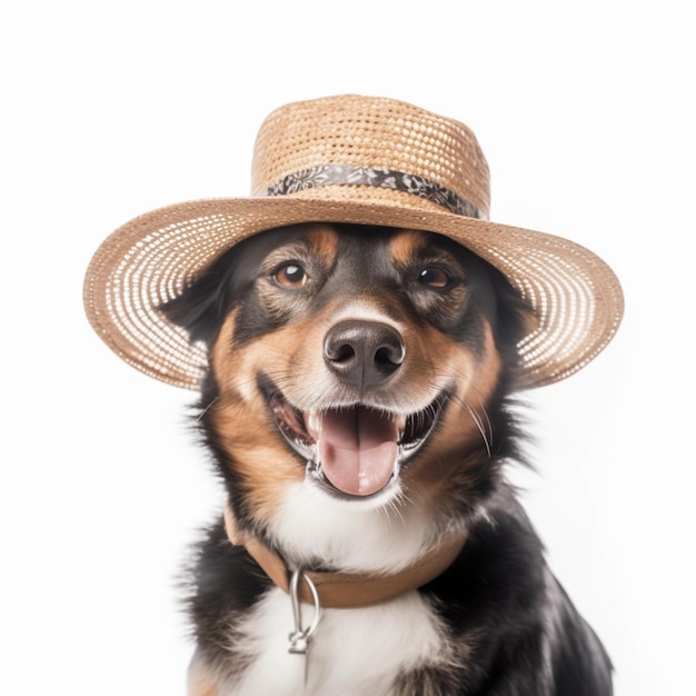 Foto cachorro de chapeu